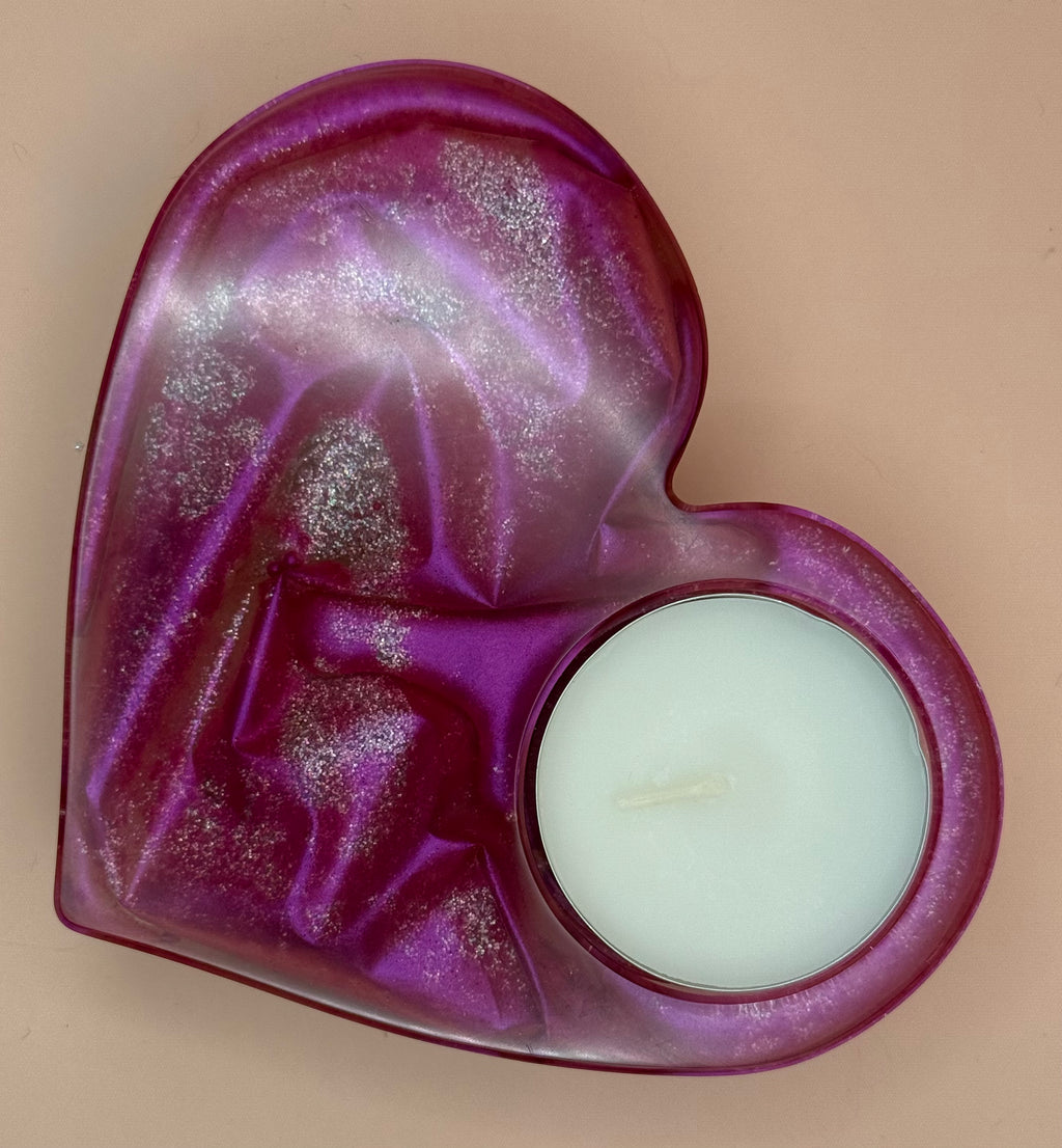 Waxinelicht houder Hart