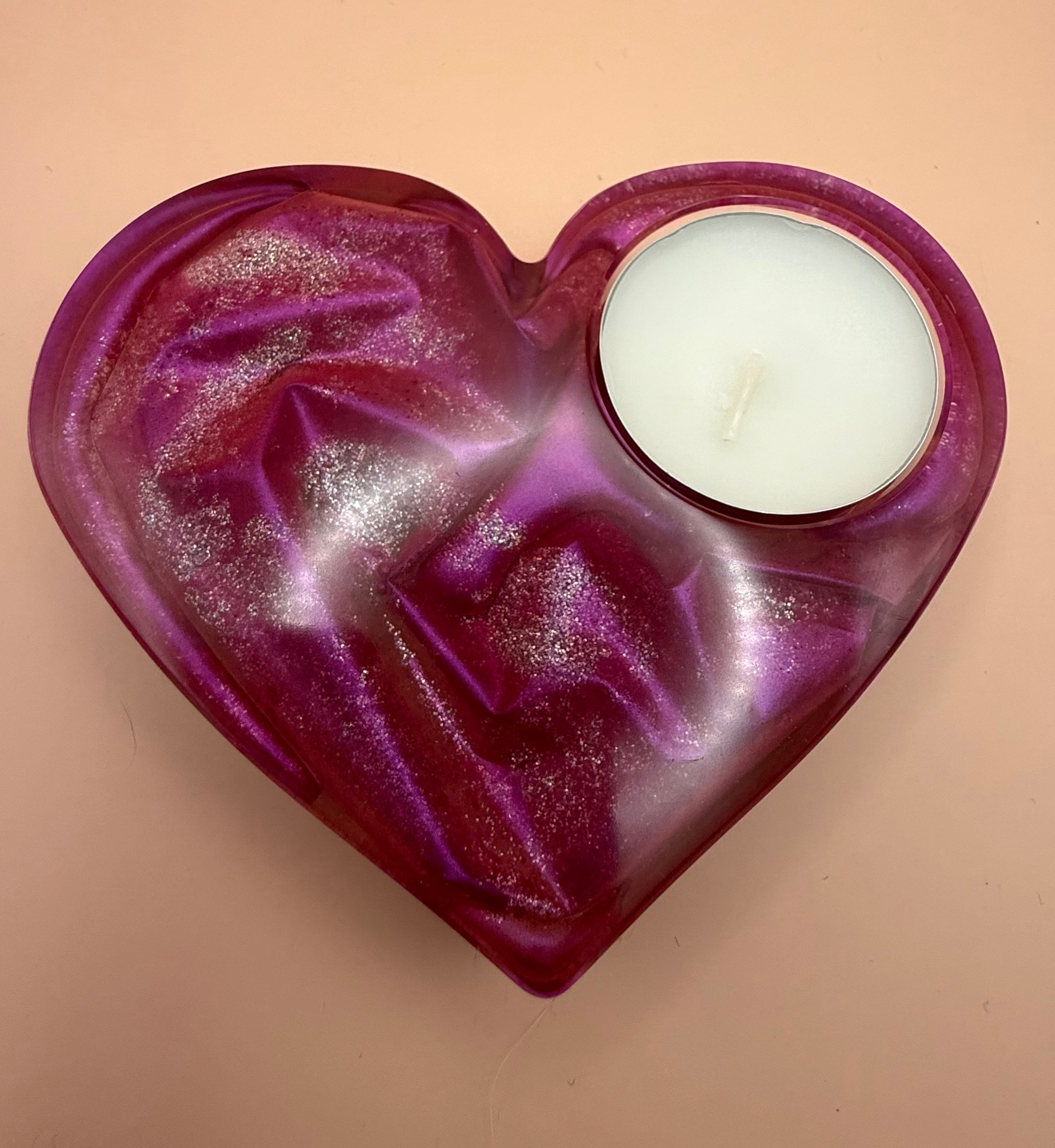 Waxinelicht houder Hart