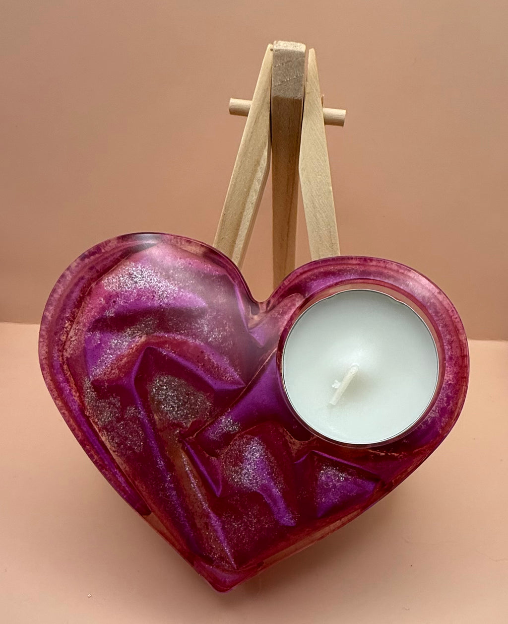 Waxinelicht houder Hart