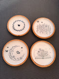 Onderzetters met decoratie
